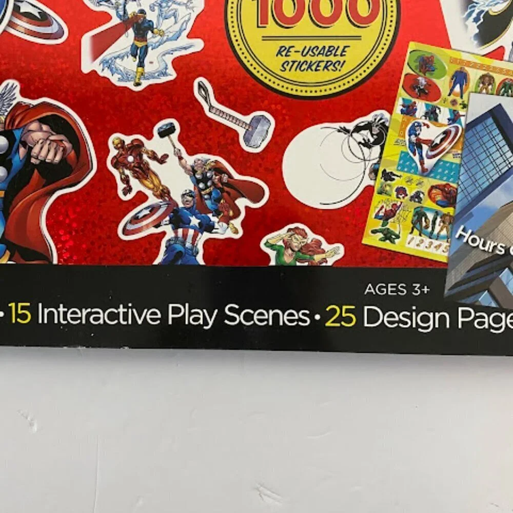 Marvel Giant Sticker Activity Pad with Over 1000 Reusable Stickers